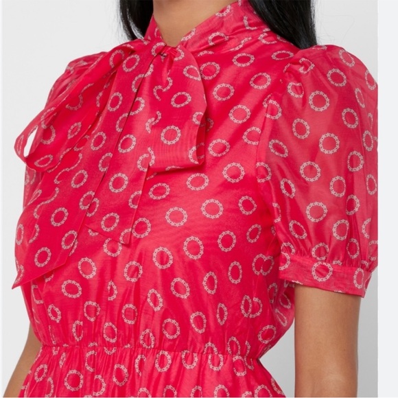 Dotty Puff Sleeve Minidress • ted baker london - Picture 3 of 7